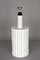 Mid-Century Italian White Ceramic and Faux Bamboo Table Lamp by Tommaso Barbi, 1970s 2