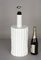 Mid-Century Italian White Ceramic and Faux Bamboo Table Lamp by Tommaso Barbi, 1970s, Image 17