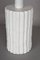 Mid-Century Italian White Ceramic and Faux Bamboo Table Lamp by Tommaso Barbi, 1970s, Image 13