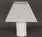 Mid-Century Italian White Ceramic and Faux Bamboo Table Lamp by Tommaso Barbi, 1970s, Image 3