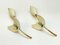 Italienische Mid-Century Tulip Wandleuchten aus Messing & emailliertem Aluminium von GCME, 1950er, 2er Set 17