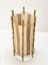 Mid-Century Italian Cotton, Bamboo & Rattan Floor Lamp by Louis Sognot, 1950s 9