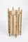 Mid-Century Italian Cotton, Bamboo & Rattan Floor Lamp by Louis Sognot, 1950s 12