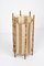 Mid-Century Italian Cotton, Bamboo & Rattan Floor Lamp by Louis Sognot, 1950s, Image 3