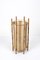 Mid-Century Italian Cotton, Bamboo & Rattan Floor Lamp by Louis Sognot, 1950s 11