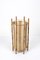 Mid-Century Italian Cotton, Bamboo & Rattan Floor Lamp by Louis Sognot, 1950s, Image 11