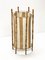 Mid-Century Italian Cotton, Bamboo & Rattan Floor Lamp by Louis Sognot, 1950s, Image 8