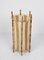 Mid-Century Italian Cotton, Bamboo & Rattan Floor Lamp by Louis Sognot, 1950s, Image 7