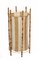 Lampada da terra Mid-Century in cotone, bambù e vimini di Louis Sognot, Italia, anni '50, Immagine 10