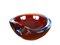 Mid-Century Italian Ruby Red Sommerso Murano Glass Decorative Bowl from Toso, 1960s 11