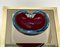 Mid-Century Italian Ruby Red Sommerso Murano Glass Decorative Bowl from Toso, 1960s, Image 3