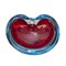 Mid-Century Italian Ruby Red Sommerso Murano Glass Decorative Bowl from Toso, 1960s, Image 12