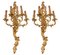 Französische Ormolu Wandlampen aus vergoldeter Bronze, 20. Jh., 2er Set 7