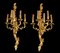 20th Century French Gilded Bronze Ormolu Wall Lights, Set of 2 3