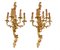 20th Century French Gilded Bronze Ormolu Wall Lights, Set of 2, Image 5