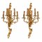 20th Century French Gilded Bronze Ormolu Wall Lights, Set of 2, Image 9