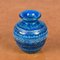 Blaue italienische Mid-Century Vase aus Terrakotta von Aldo Londi für Bitossi, 1960er 5
