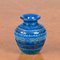 Blaue italienische Mid-Century Vase aus Terrakotta von Aldo Londi für Bitossi, 1960er 6