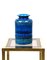 Blaue italienische Mid-Century Keramikvase von Aldo Londi für Bitossi, 1960er 6