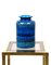 Mid-Century Italian Blue Ceramic Vase by Aldo Londi for Bitossi, 1960s 6