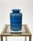 Blaue italienische Mid-Century Keramikvase von Aldo Londi für Bitossi, 1960er 9