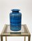 Jarrón italiano Mid-Century de cerámica azul de Aldo Londi para Bitossi, años 60, Imagen 9