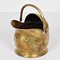 Brass Helmet-Shaped Coal Bucket, Italy, 1930s 15