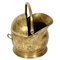 Brass Helmet-Shaped Coal Bucket, Italy, 1930s 1