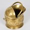 Brass Helmet-Shaped Coal Bucket, Italy, 1930s 8
