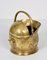 Brass Helmet-Shaped Coal Bucket, Italy, 1930s 9