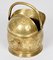 Brass Helmet-Shaped Coal Bucket, Italy, 1930s 13