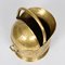 Brass Helmet-Shaped Coal Bucket, Italy, 1930s 12