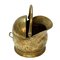 Brass Helmet-Shaped Coal Bucket, Italy, 1930s 5