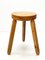 Mid-Century French Modern Wooden Tripod Stool by Le Corbusier, 1950s 13