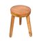 Mid-Century French Modern Wooden Tripod Stool by Le Corbusier, 1950s, Image 18