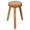Mid-Century French Modern Wooden Tripod Stool by Le Corbusier, 1950s 2