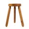 Mid-Century French Modern Wooden Tripod Stool by Le Corbusier, 1950s 3