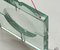 Quadratische italienische Mid-Century Aschenbecher aus grünem Kristallglas von Fontana Arte, 2er Set 12