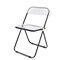 Black and Transparent Plia Chairs by Giancarlo Piretti for Anonima Castelli, Set of 2 3
