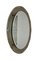 Mid-Century Italian Oval Mirror with Bronzed Graven Frame from Cristal Arte, 1960s 3