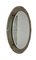 Mid-Century Italian Oval Mirror with Bronzed Graven Frame from Cristal Arte, 1960s, Image 3