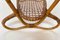 Mesa de centro holandesa Mid-Century ovalada de ratán y bambú con tablero de vidrio de Kaare Klint, años 50, Imagen 16