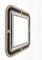 Mid-Century Italian Square Mirror with Double Frame, 1980s 3