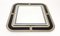 Mid-Century Italian Square Mirror with Double Frame, 1980s, Image 4