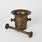 19th Century Grand Tour Antique Handmade Bronze Mortar with Pestle 2