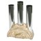 Mid-Century Italian Travertine and Chrome Umbrella Stands by Fratelli Manelli, 1970s, Image 1