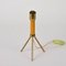 Mid-Century Italian Tripod Brass and Lacquered Metal Table Lamp, 1950s, Image 5