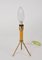 Italienische Mid-Century Dreibein Tischlampe aus Messing & Lackiertem Metall, 1950er 3