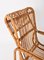 Mid-Century French Riviera Rattan and Bamboo Armchair, Italy, 1960s, Image 8