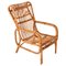 Mid-Century French Riviera Rattan and Bamboo Armchair, Italy, 1960s 1
